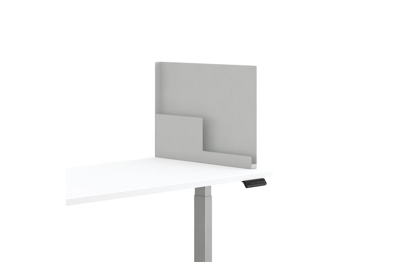 Universal Screens Lateral Organizer shown on Coordinate Desking
