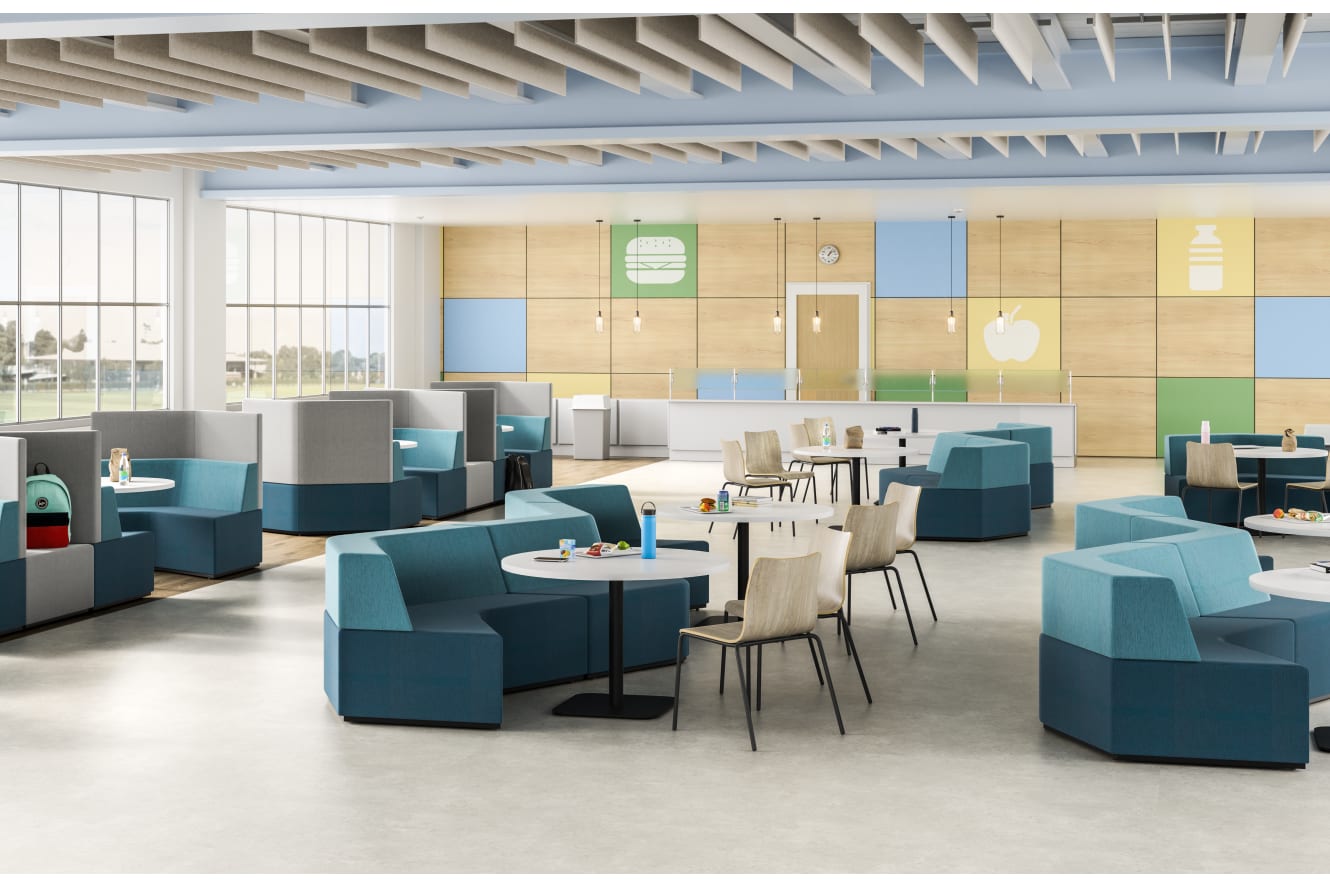 Tangram Educaton Soft Seating with Ruck Chairs and Tangram Tables