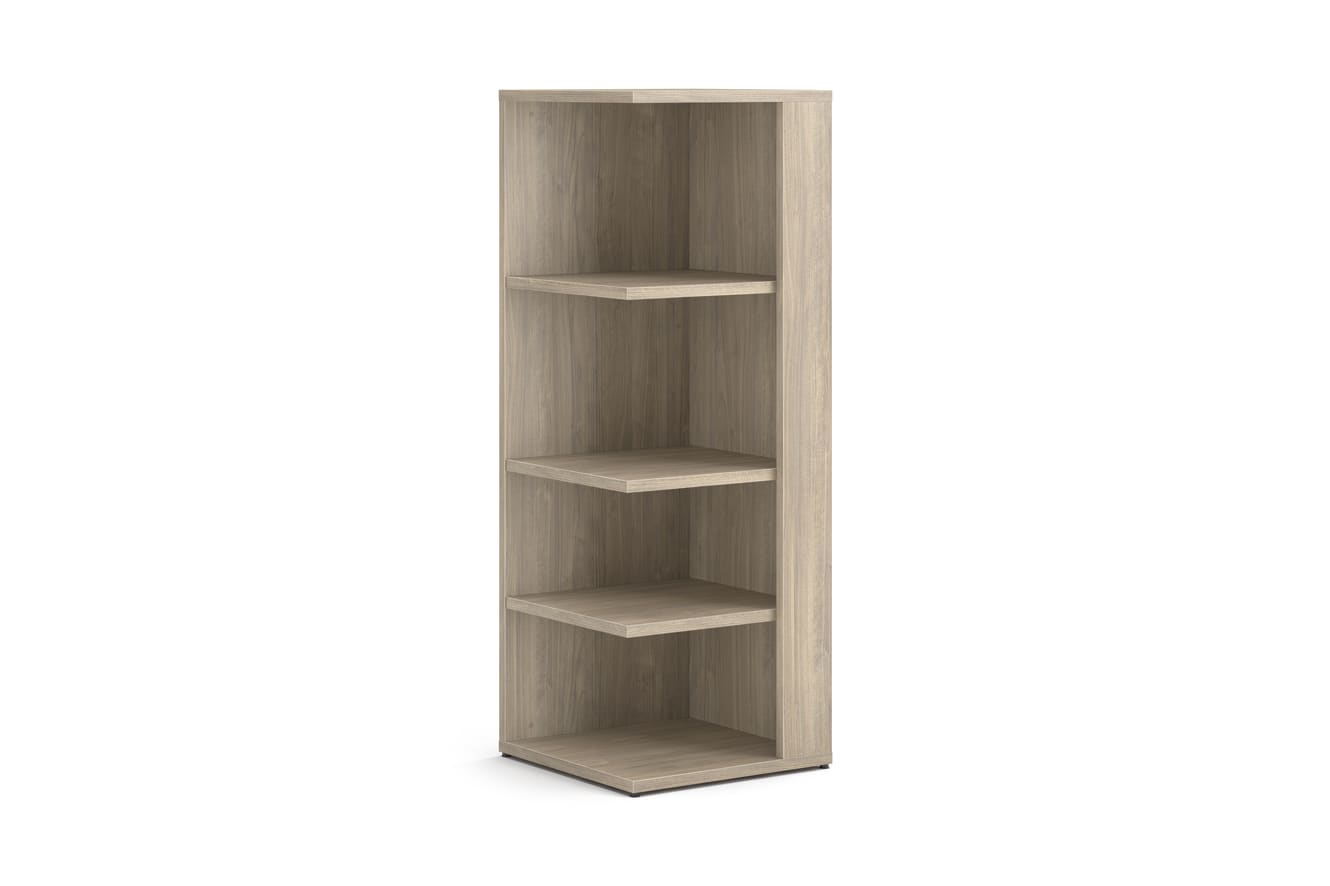10500 Series square end cap bookshelf with four shelves