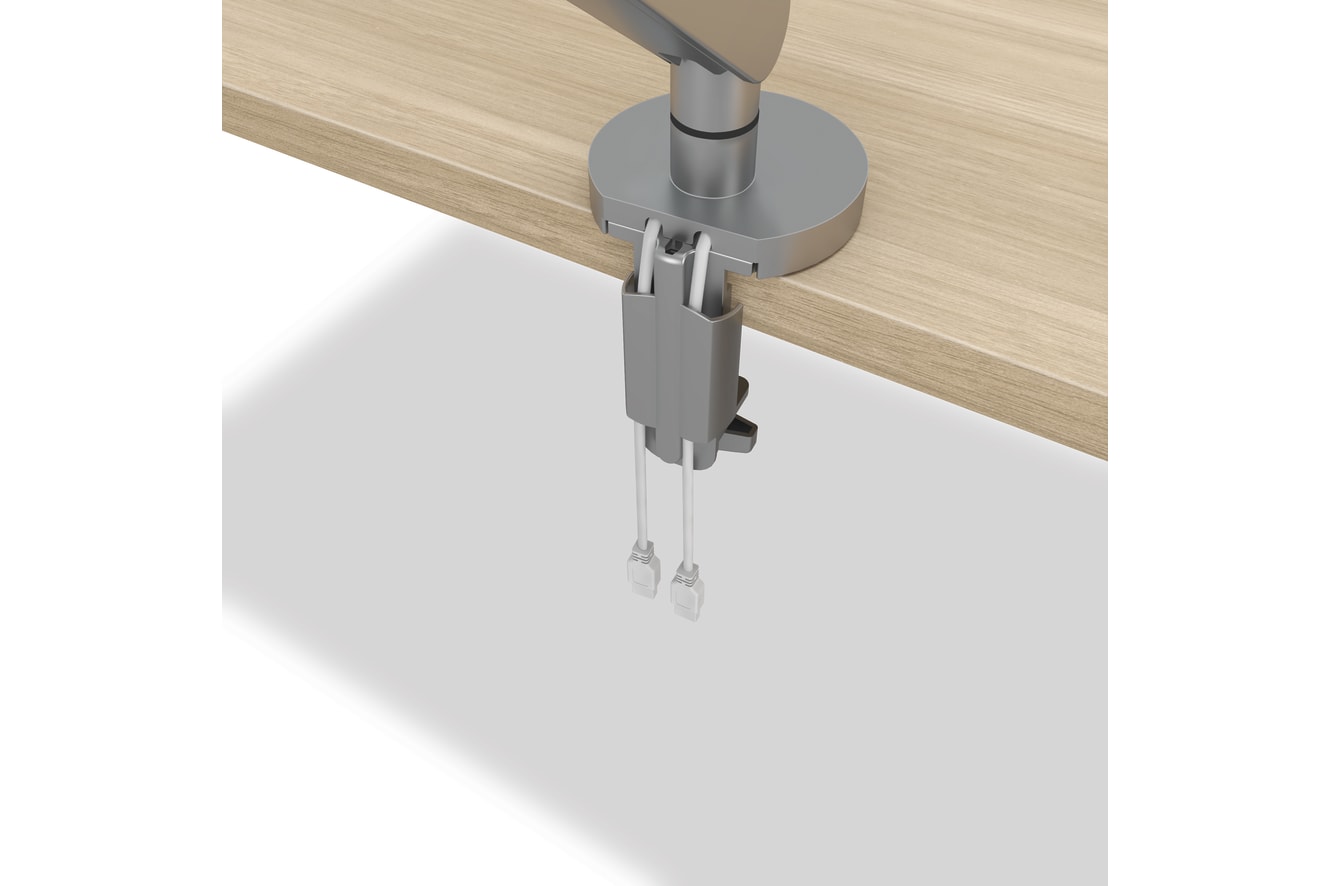 Single monitor arm clamp