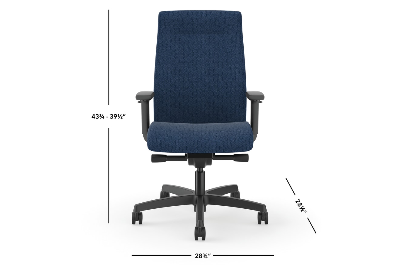 Ignition task chair in Navy with Black frame