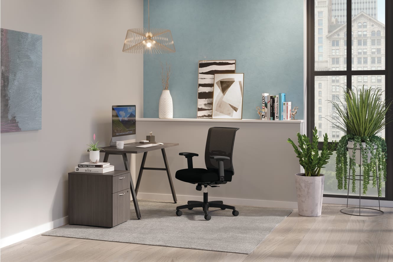 Convergence Seating with Mod Desking and Storage