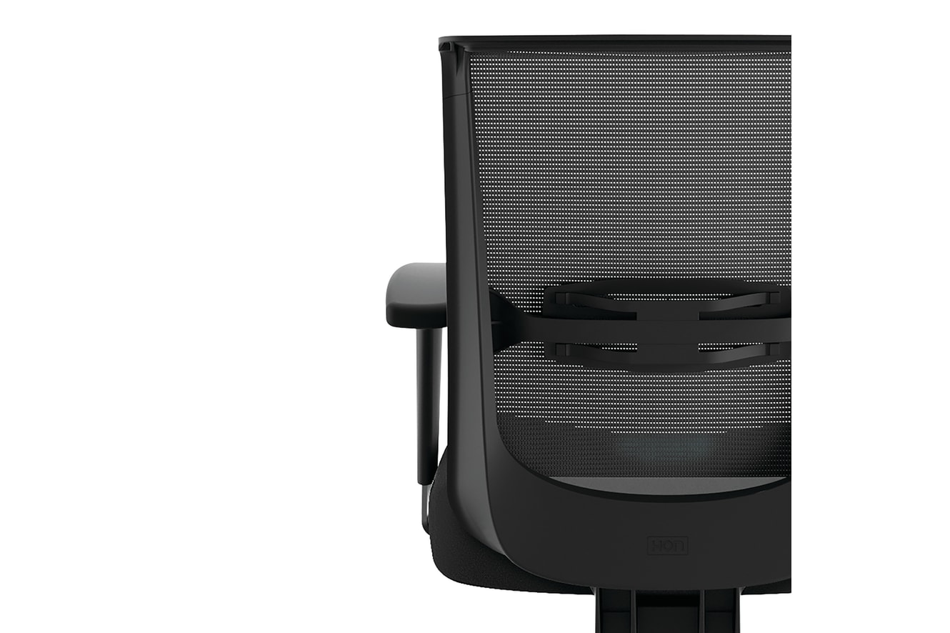 Convergence chair in Black with Black frame