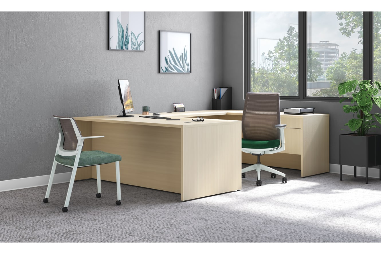 Cipher Seating with 10500 Series Desking.