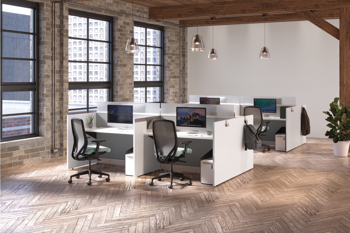 Nucleus Seating with Gallery Panels and Fuse Storage