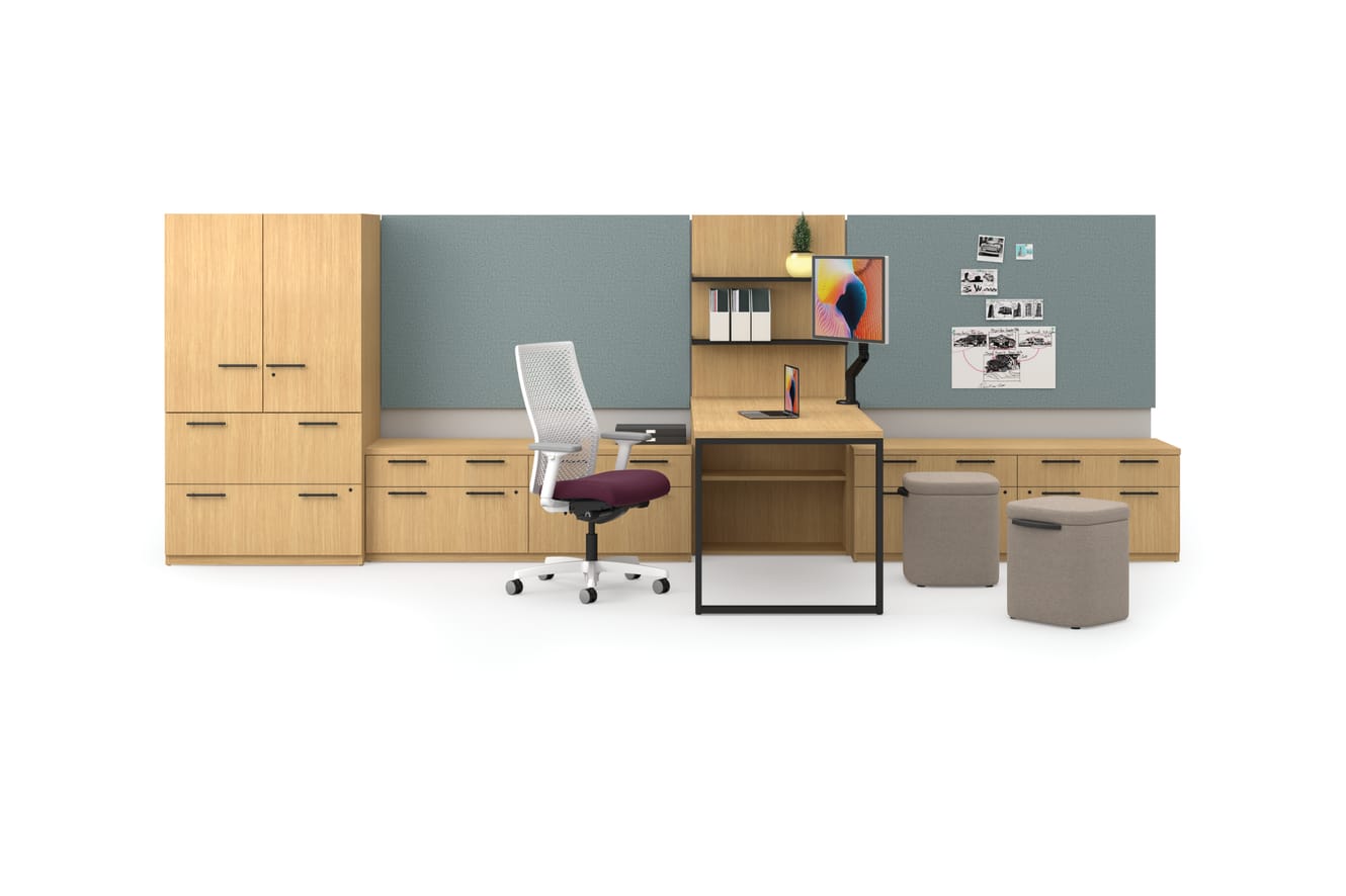 Concinnity large private office with Workwall tiles and Ignition and Astir seating