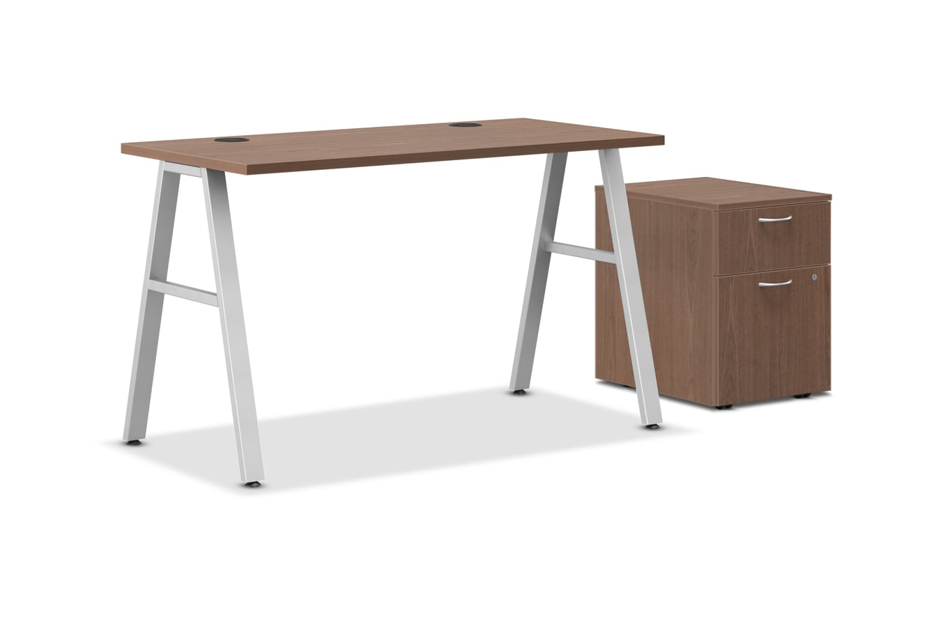 HON Mod A-Leg Desk with Storage