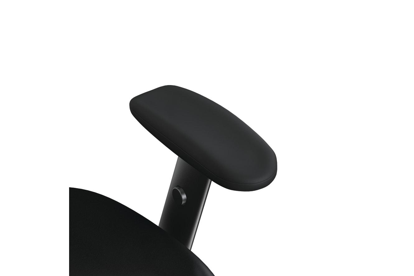 Prominent chair arm