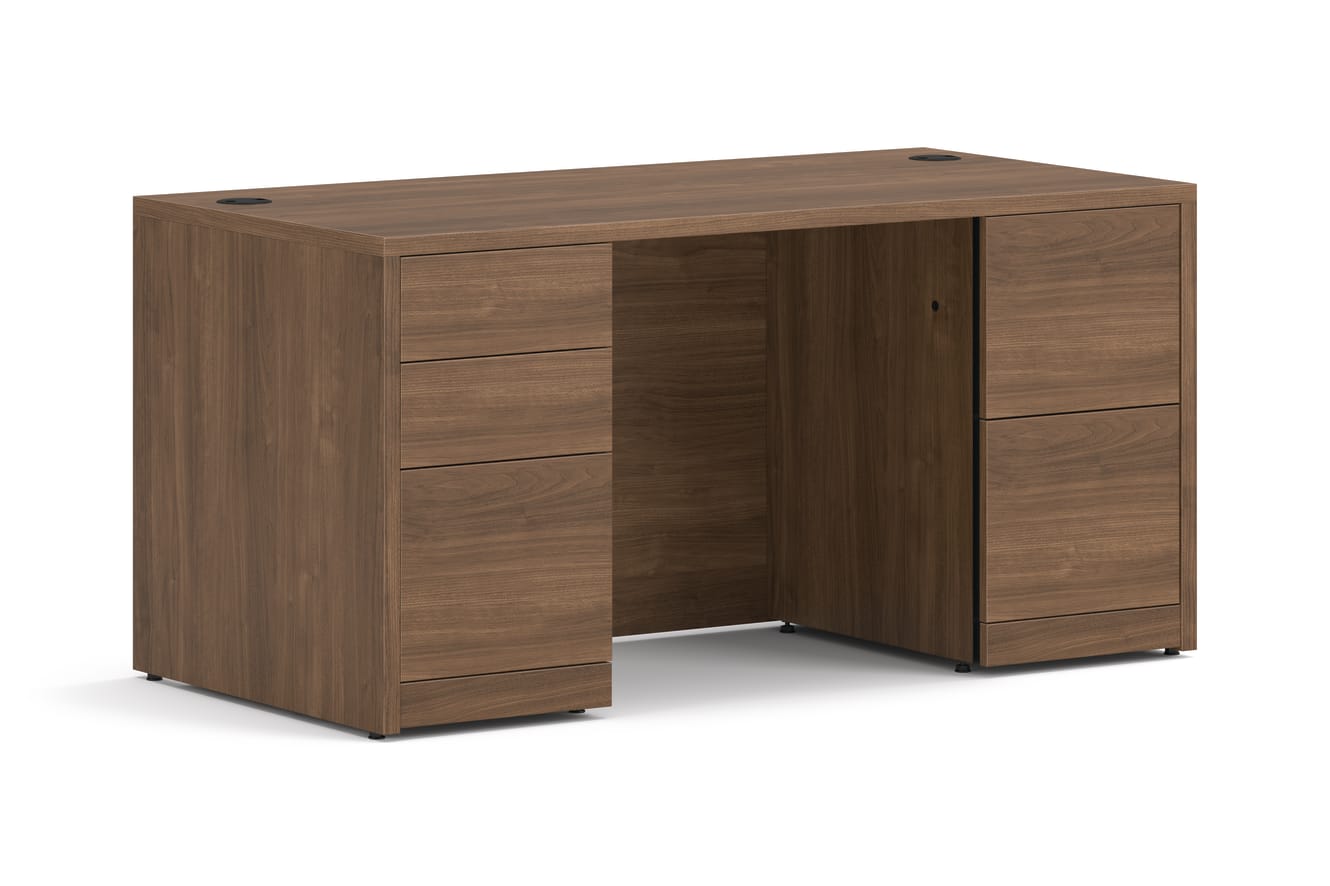 10500 Series Double Pedestal Desk in  Laminate.