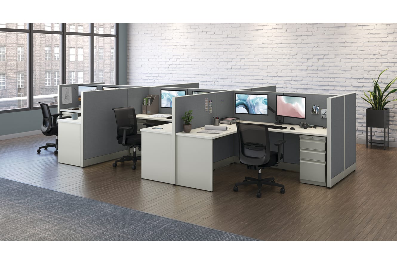 Accelerate workstations with Convergence seating and Brigade storage.