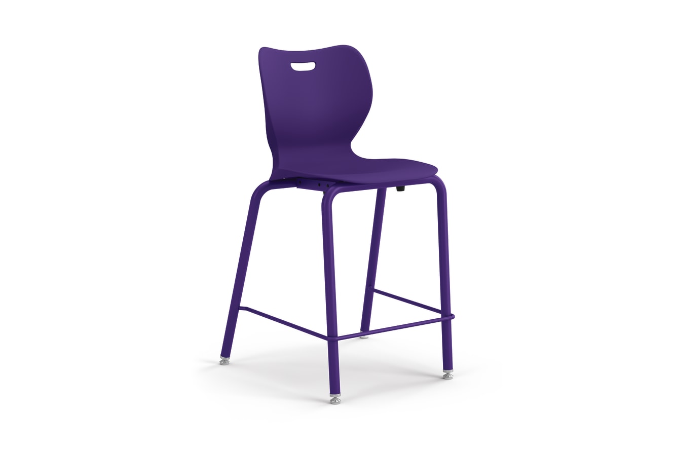 SmartLink Stool in Iris Shell and legs.