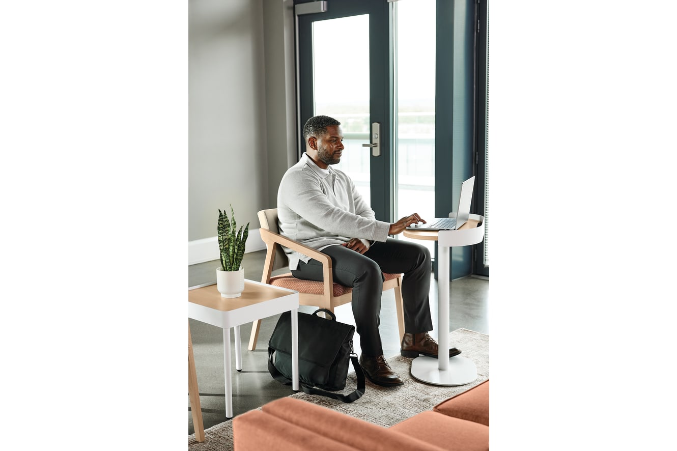 Confer chair with Sculpt tables 