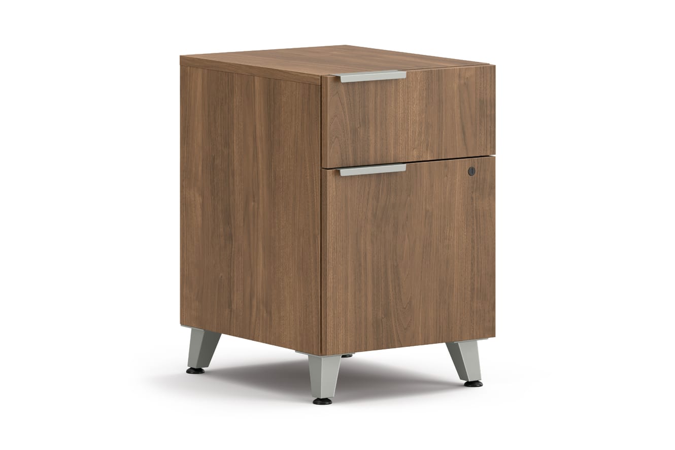 Box/File Pedestal, Footed