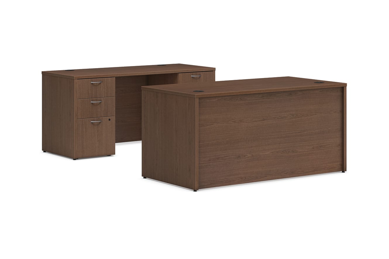 Mod executive station in Sepia Walnut