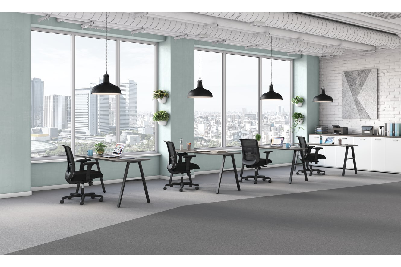 Mod desks with Convergence seating.