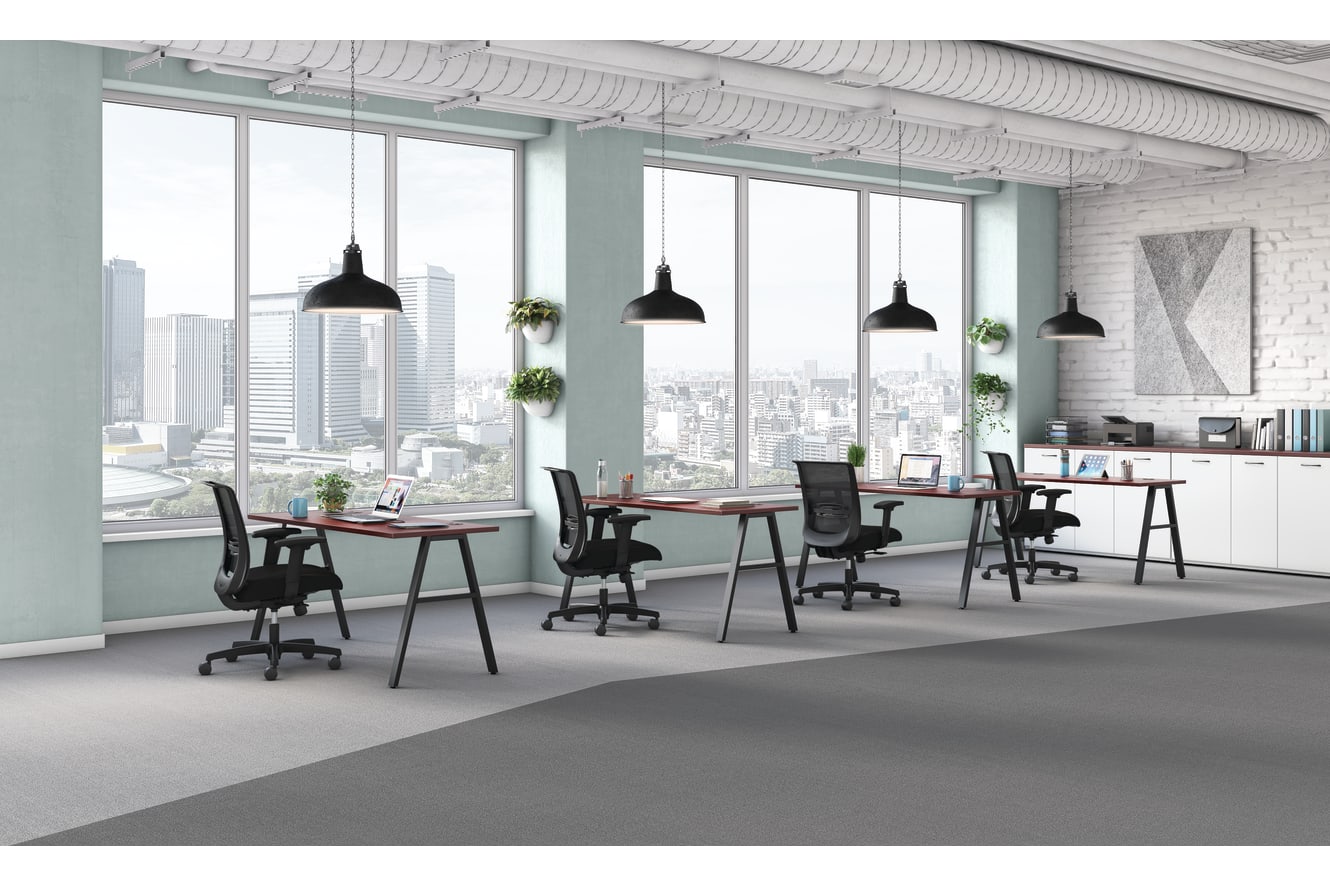 Mod desks with Convergence seating.