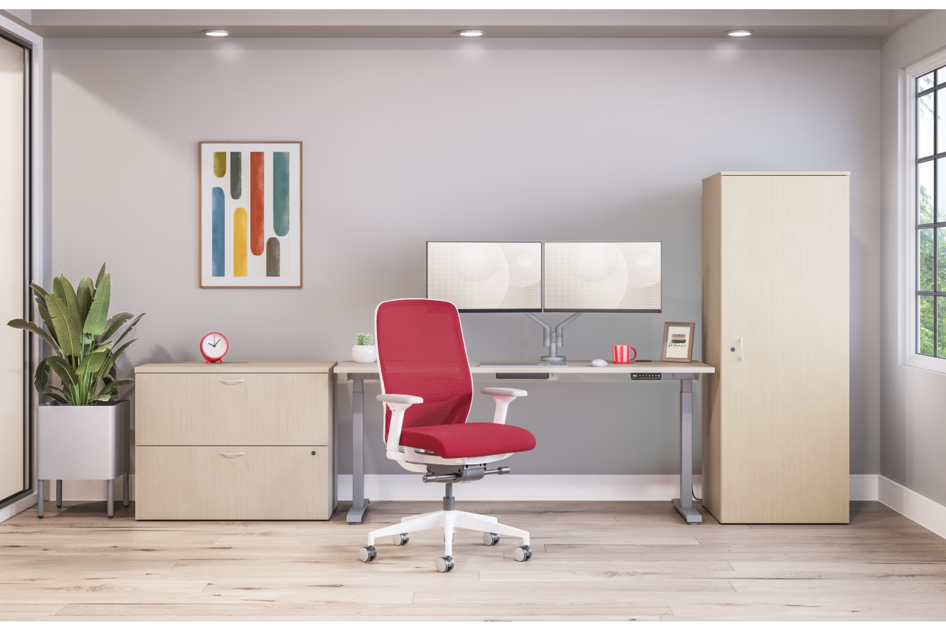 Nucleus Task Chair with Mod Desking.