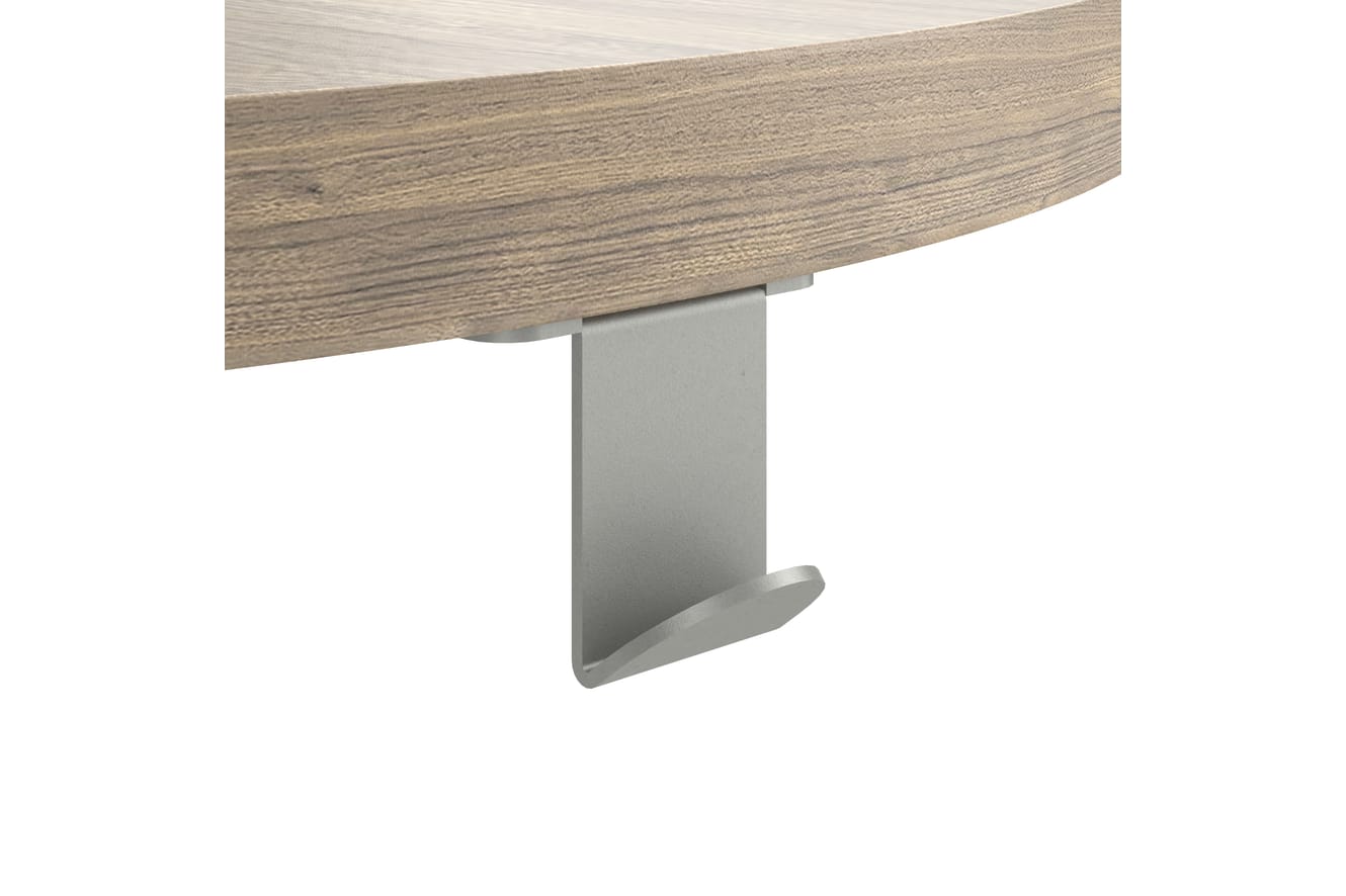 Detail image of backpack hook on a Build desk