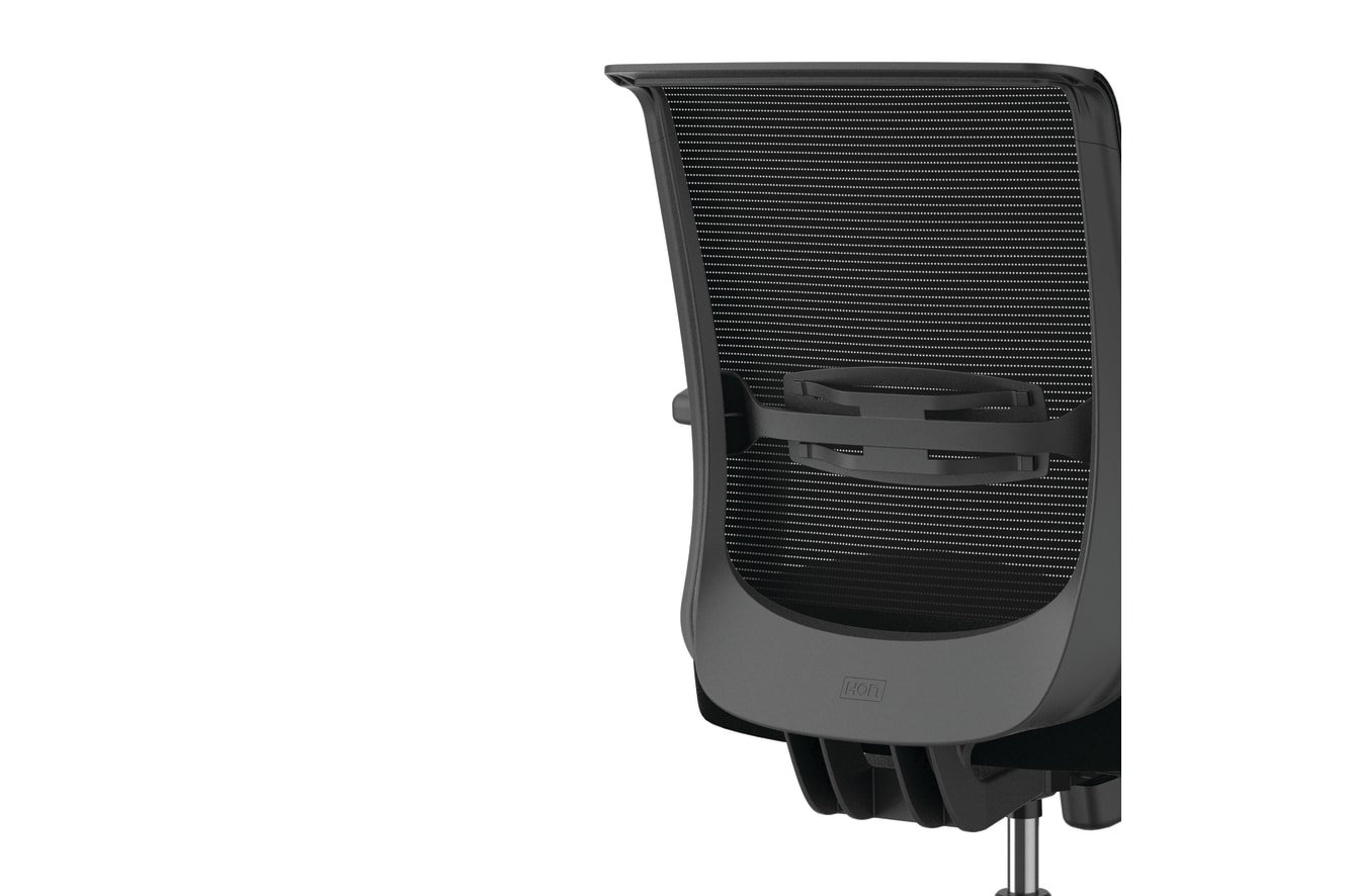 Convergence mesh task chair in Black vinyl