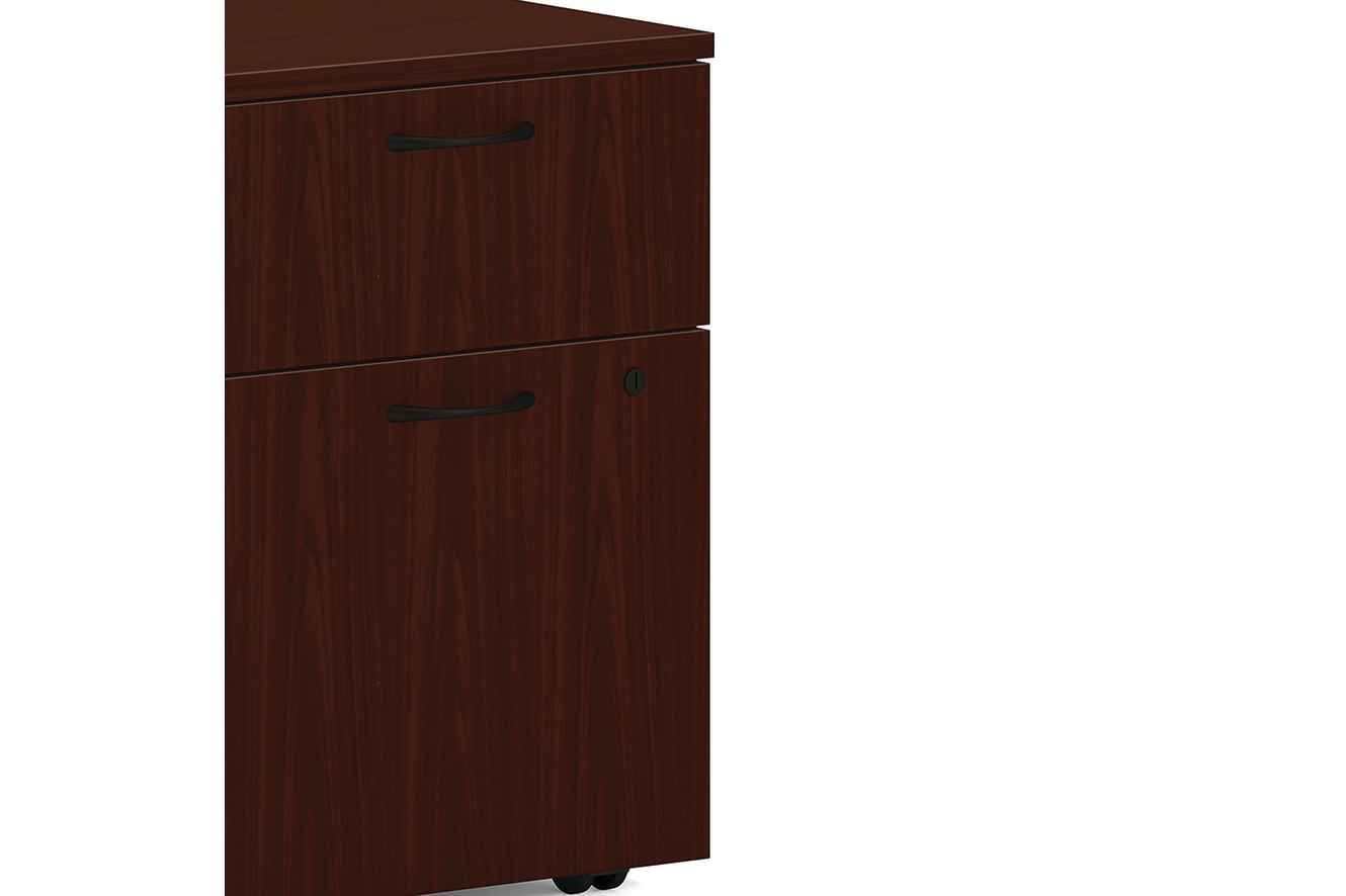 Mod Mobile Pedestal in Traditional Mahogany
