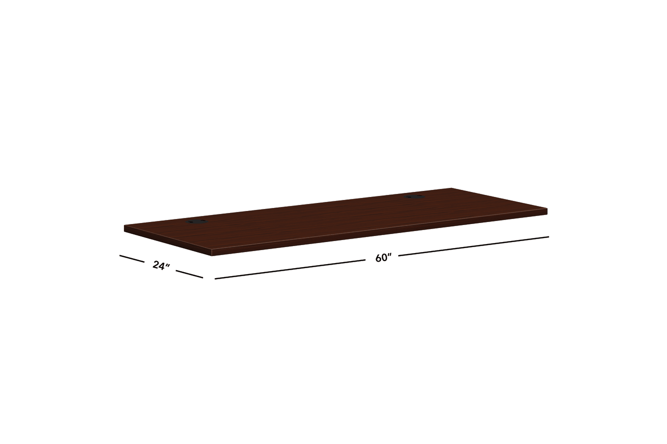 Mod worksurface in LTM1 Traditional Mahogany