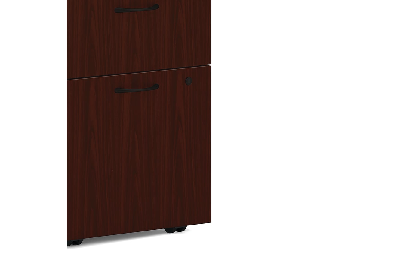 Mod Mobile Pedestal in Traditional Mahogany