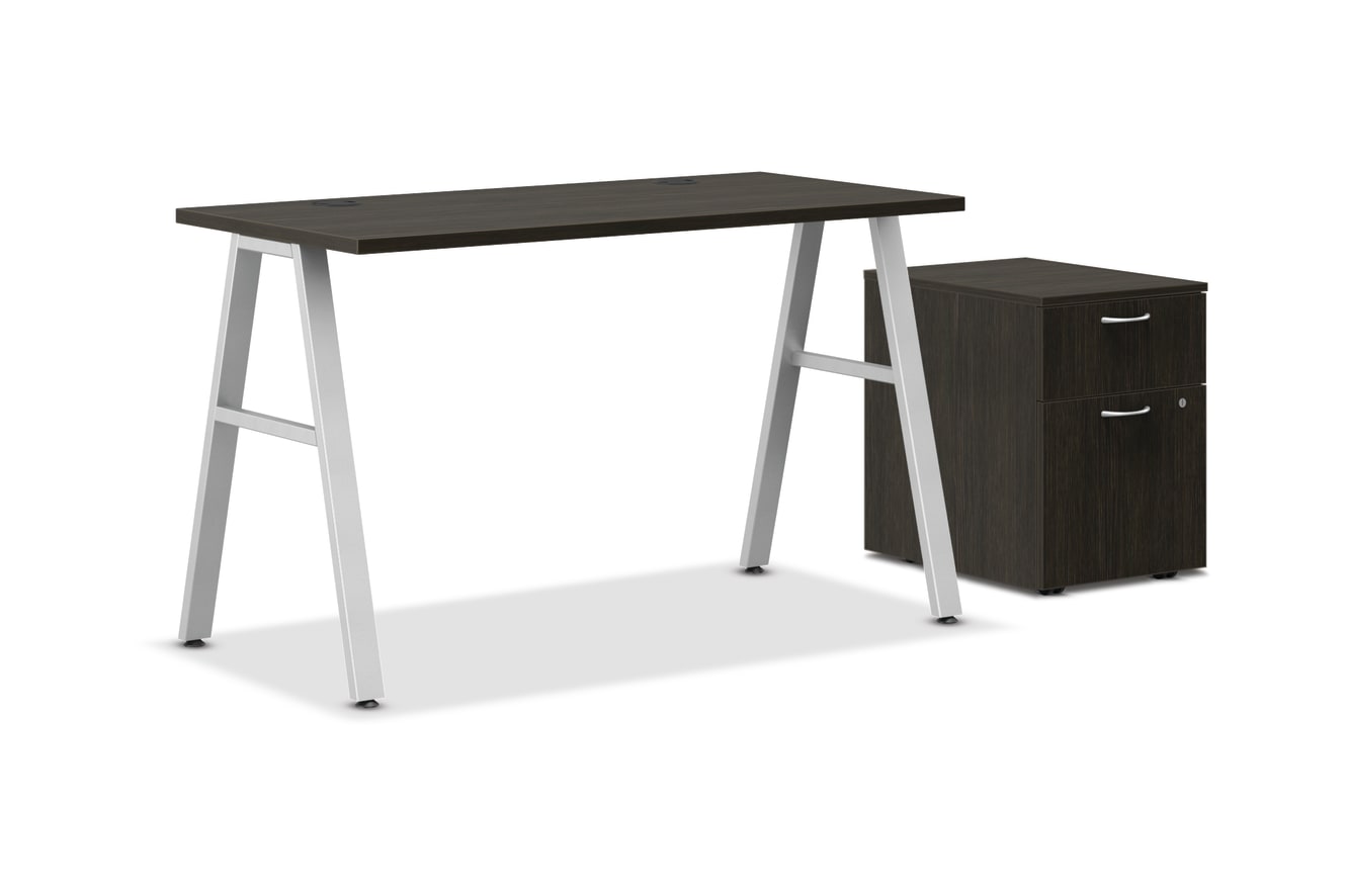 HON Mod A-Leg Desk with Storage