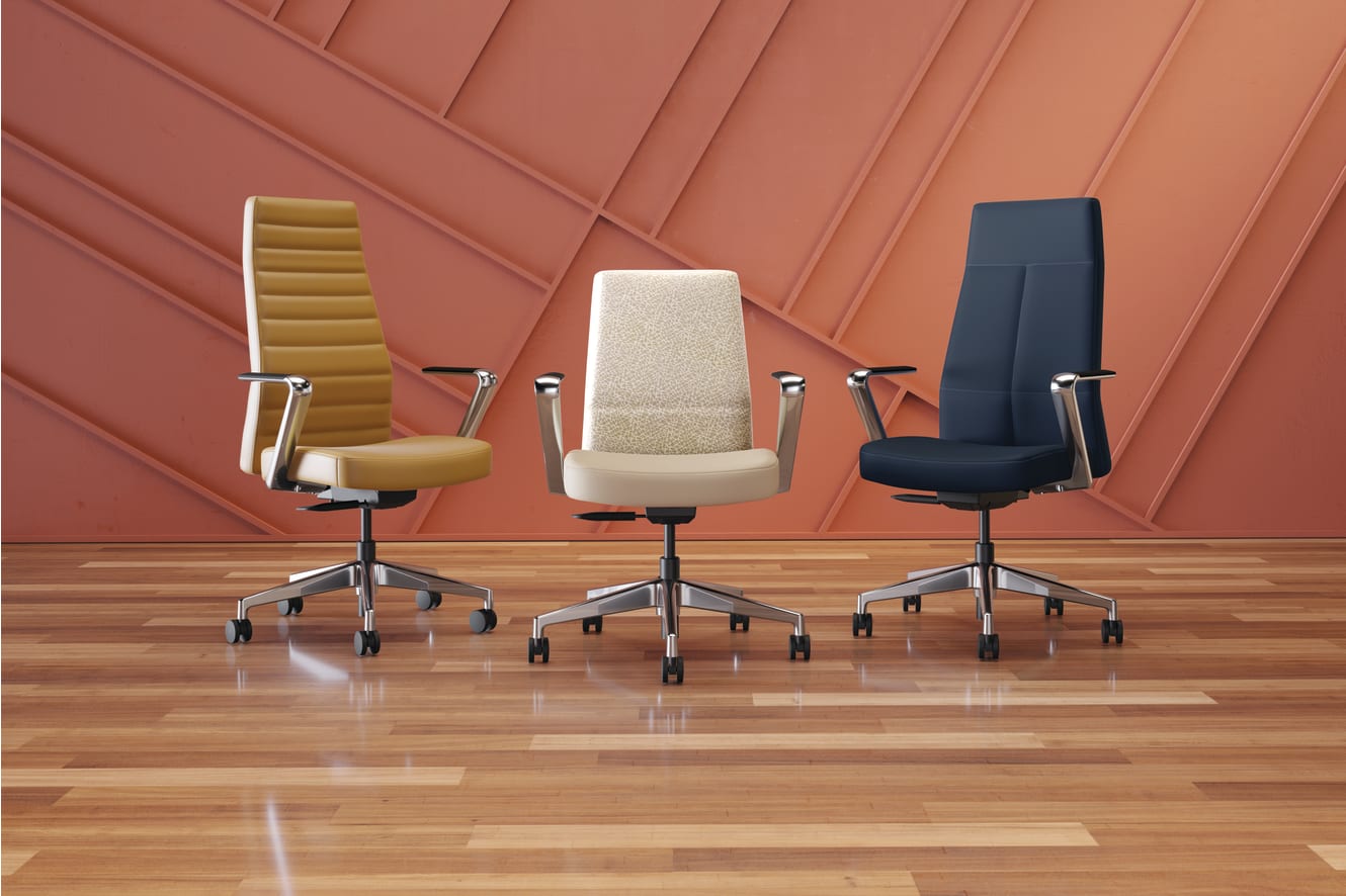 Cofi chairs in executive high-back and managerial back