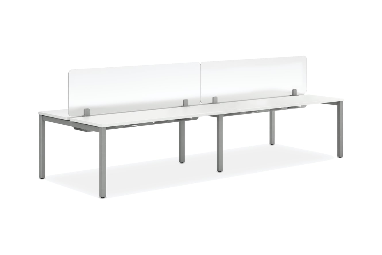 Acrylic Gravitation Universal Screens shown with static Empower benching