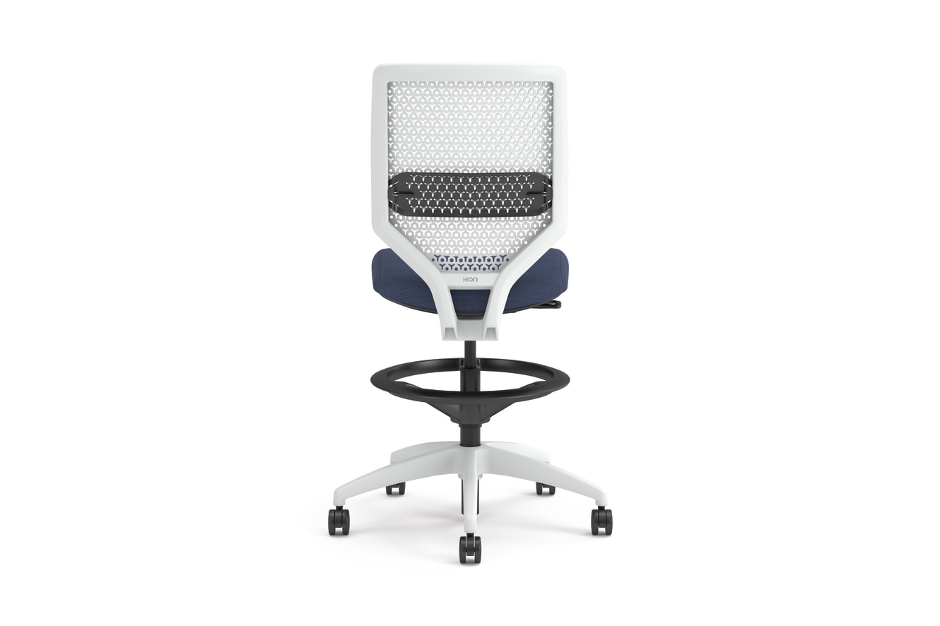 Solve ReActiv Back Stool with White Frame