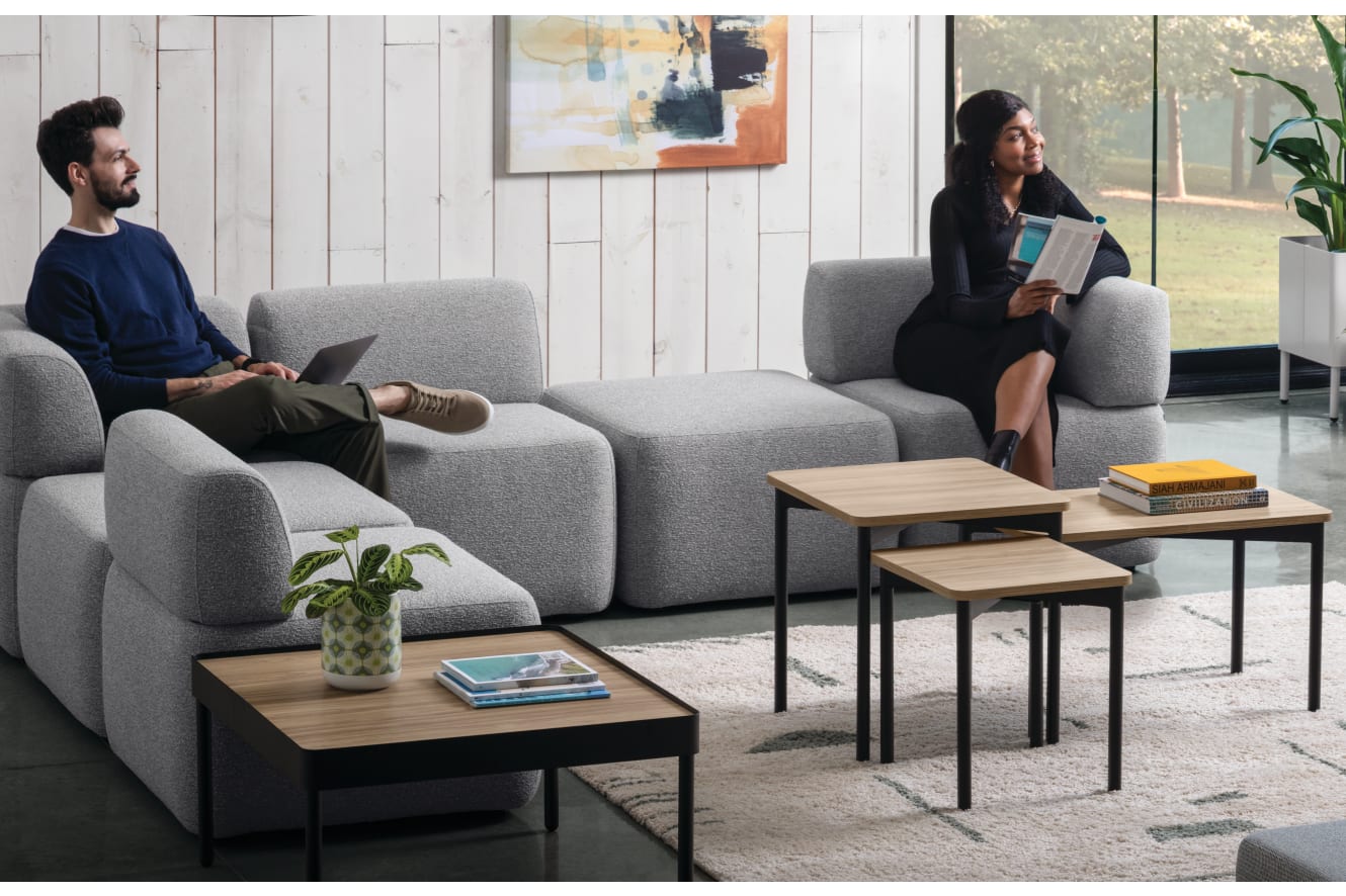SoCo with Sculpt tables and planter