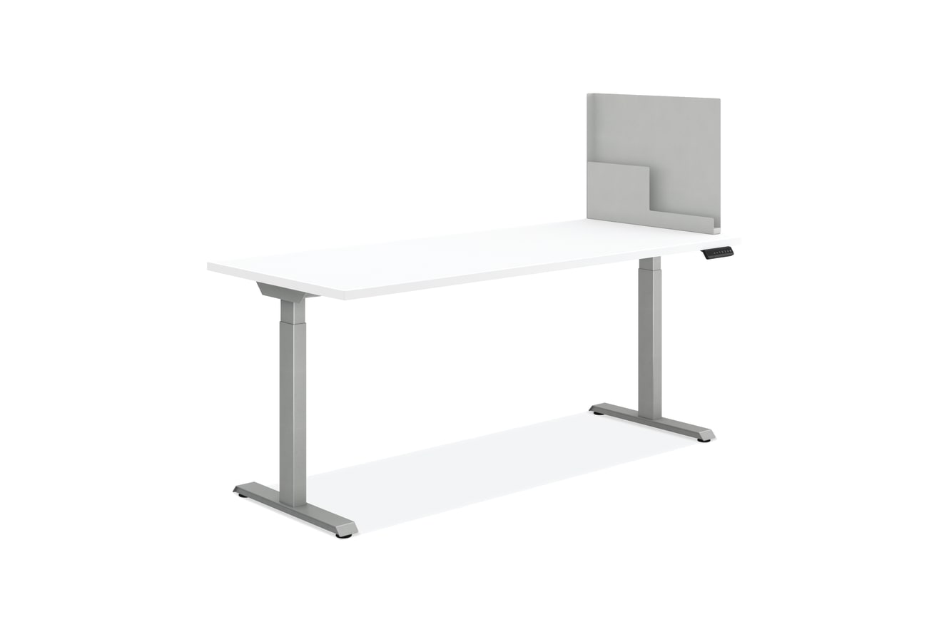 Universal Screens Lateral Organizer shown on Coordinate Desking