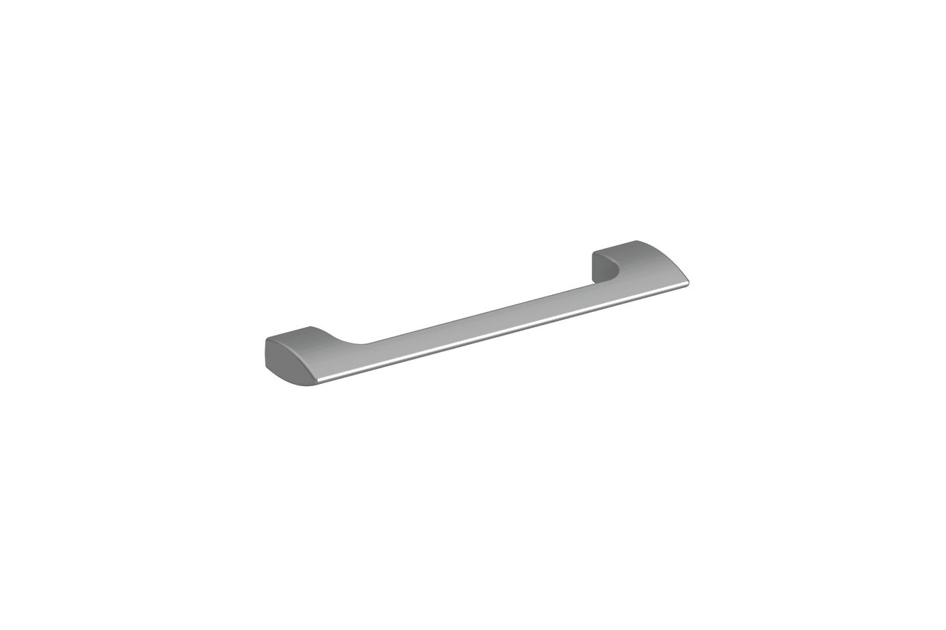 HON desks triangle bar pull in Silver.