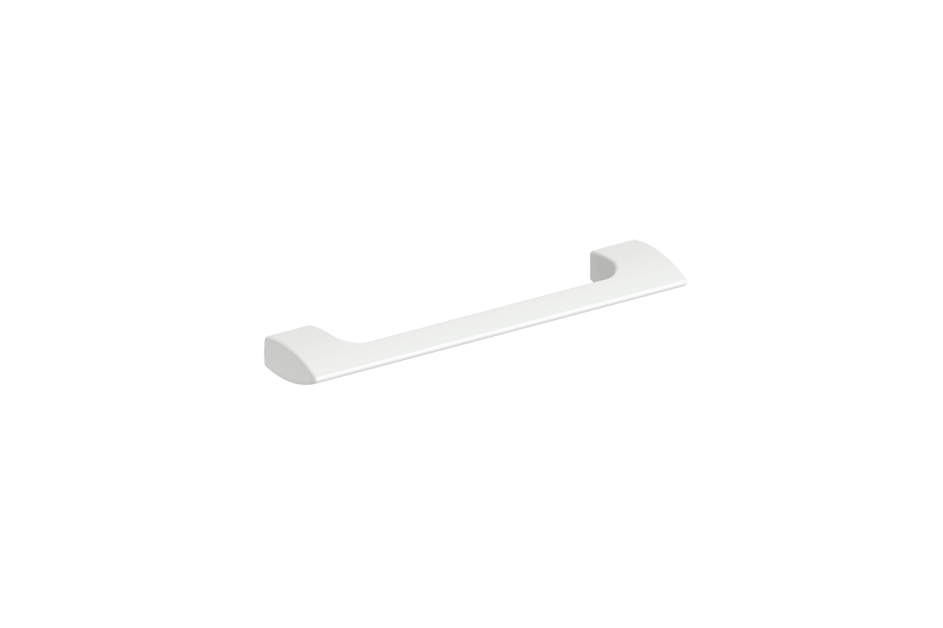 HON desks triangle bar pull in designer white.