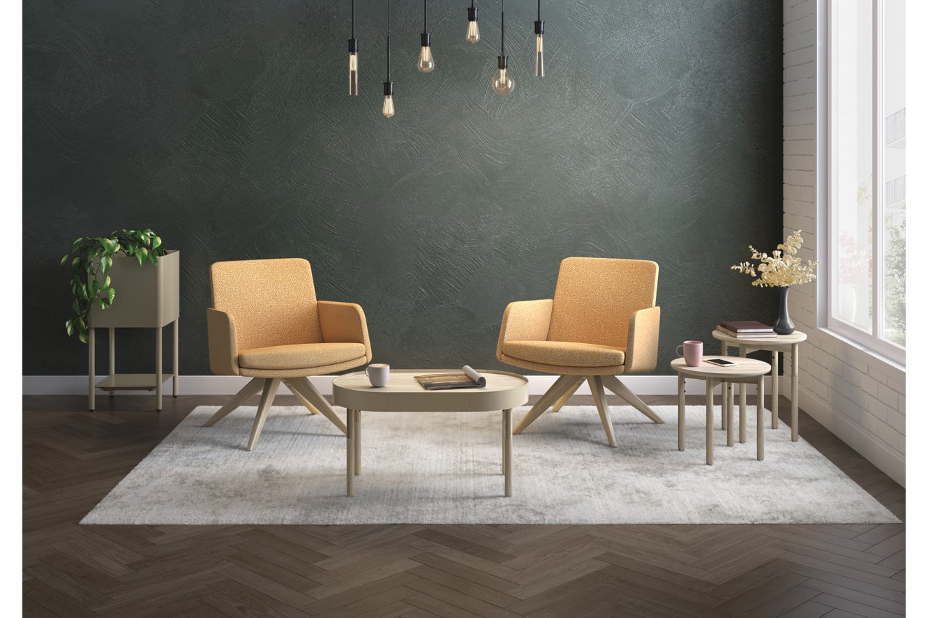 Mav seating with Sculpt Tables.
