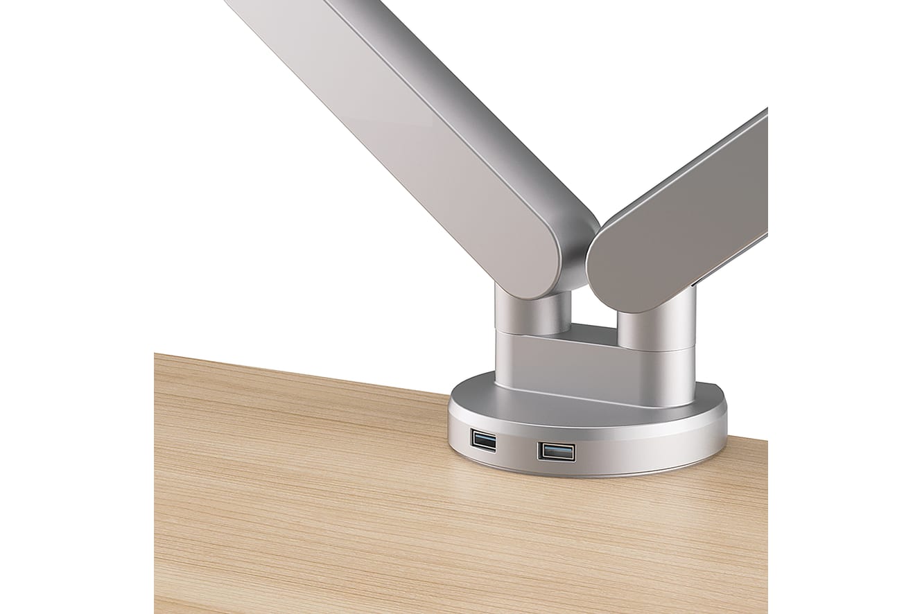 Dual Monitor Arms with two USB ports