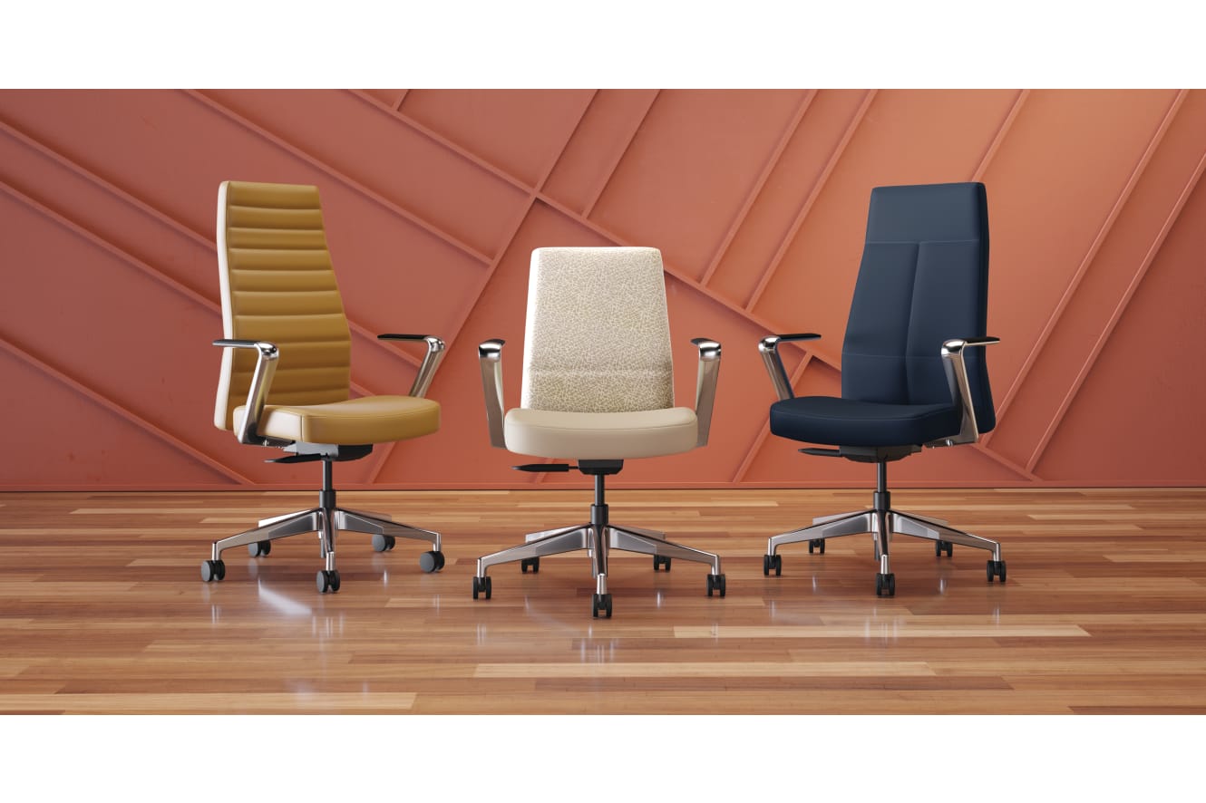 Cofi chairs in executive high-back and managerial back