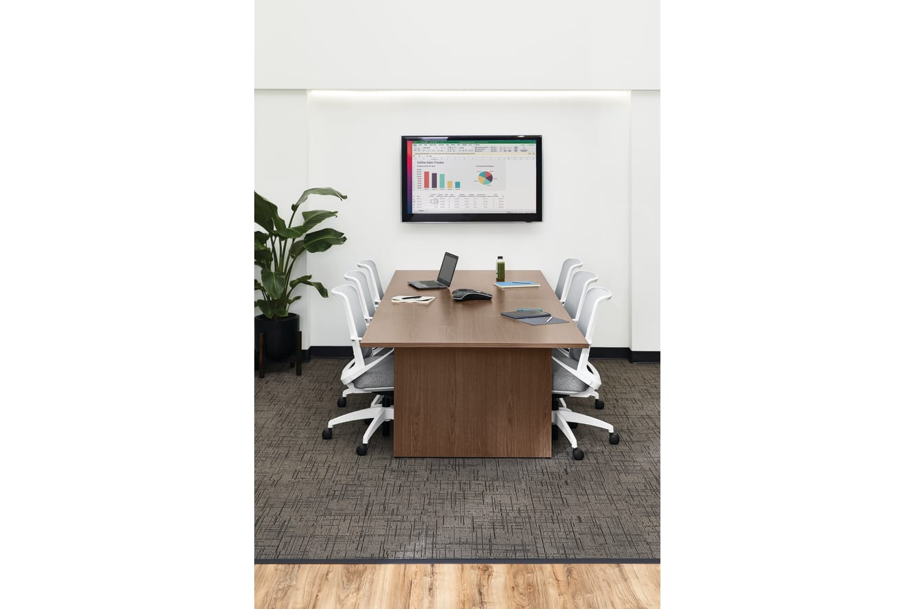 Mod Conference table with Cliq task chairs