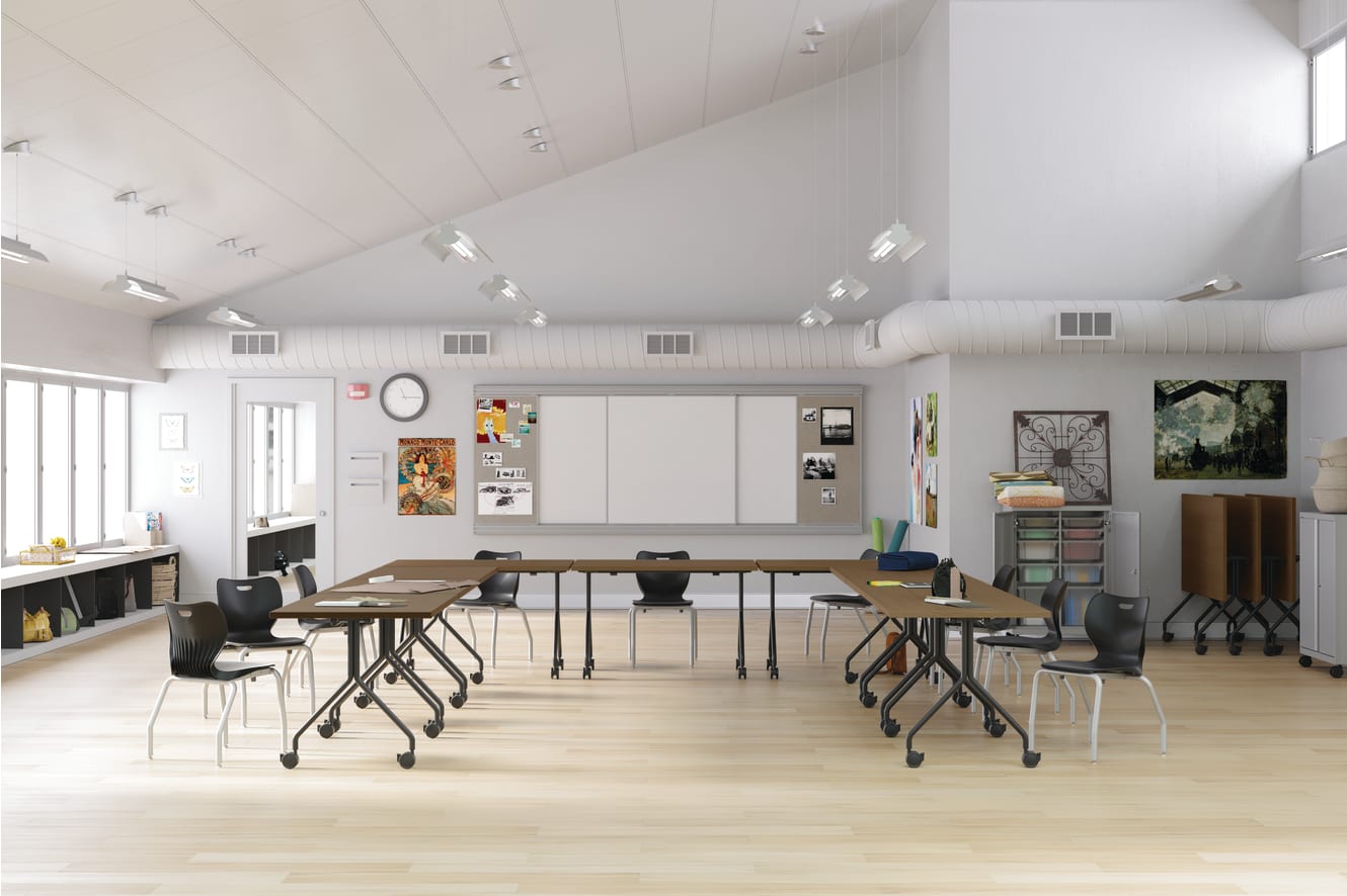 SmartLink Seating, SmartLink Mobile Storage and Between Multi-purpose Tables
