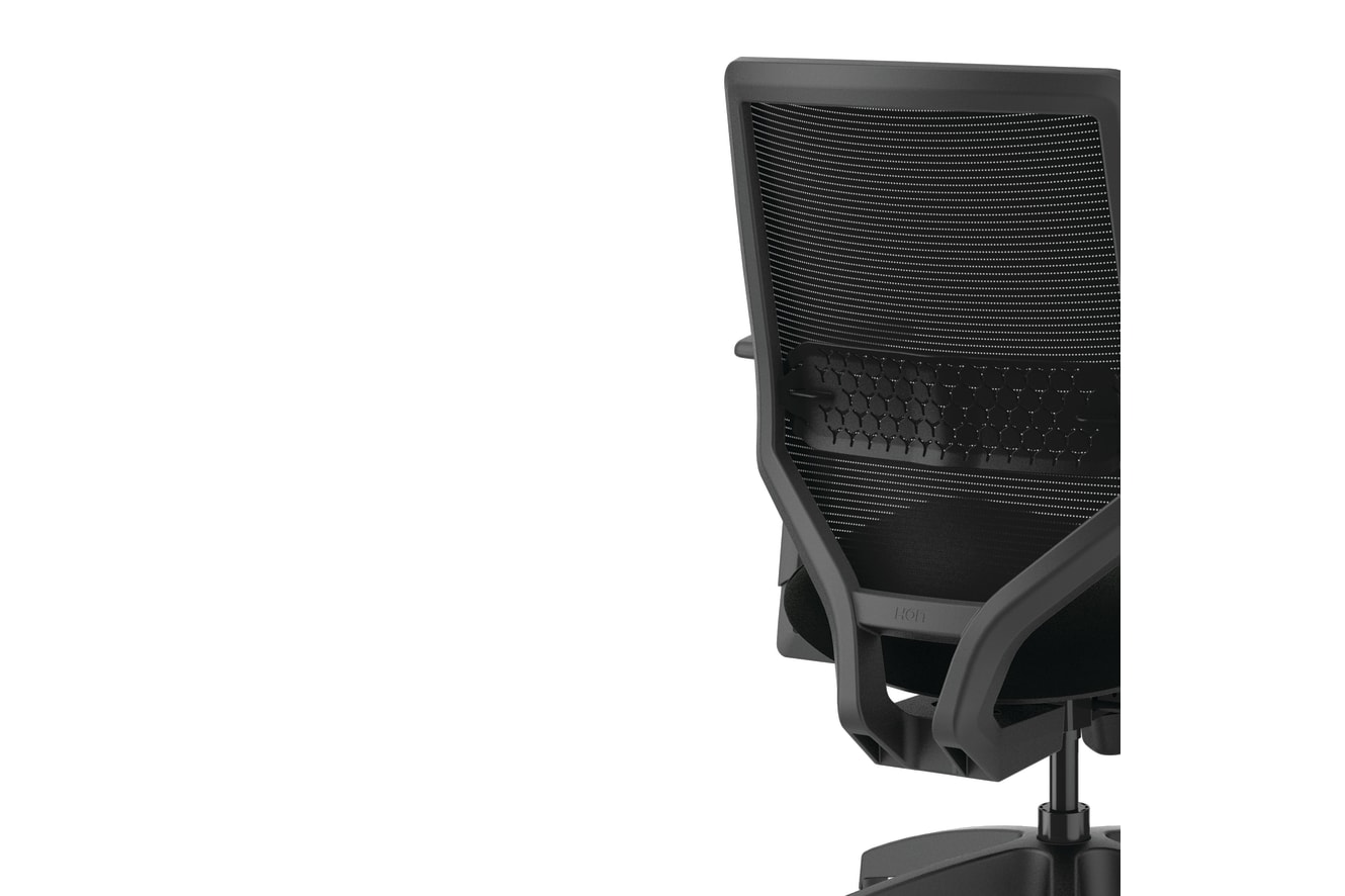 Solve mesh task chair in Black vinyl