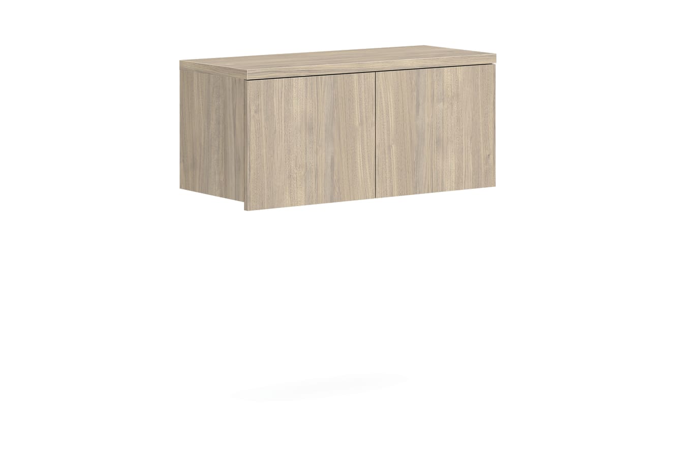 10500 Series wall-mounted storage with laminate doors