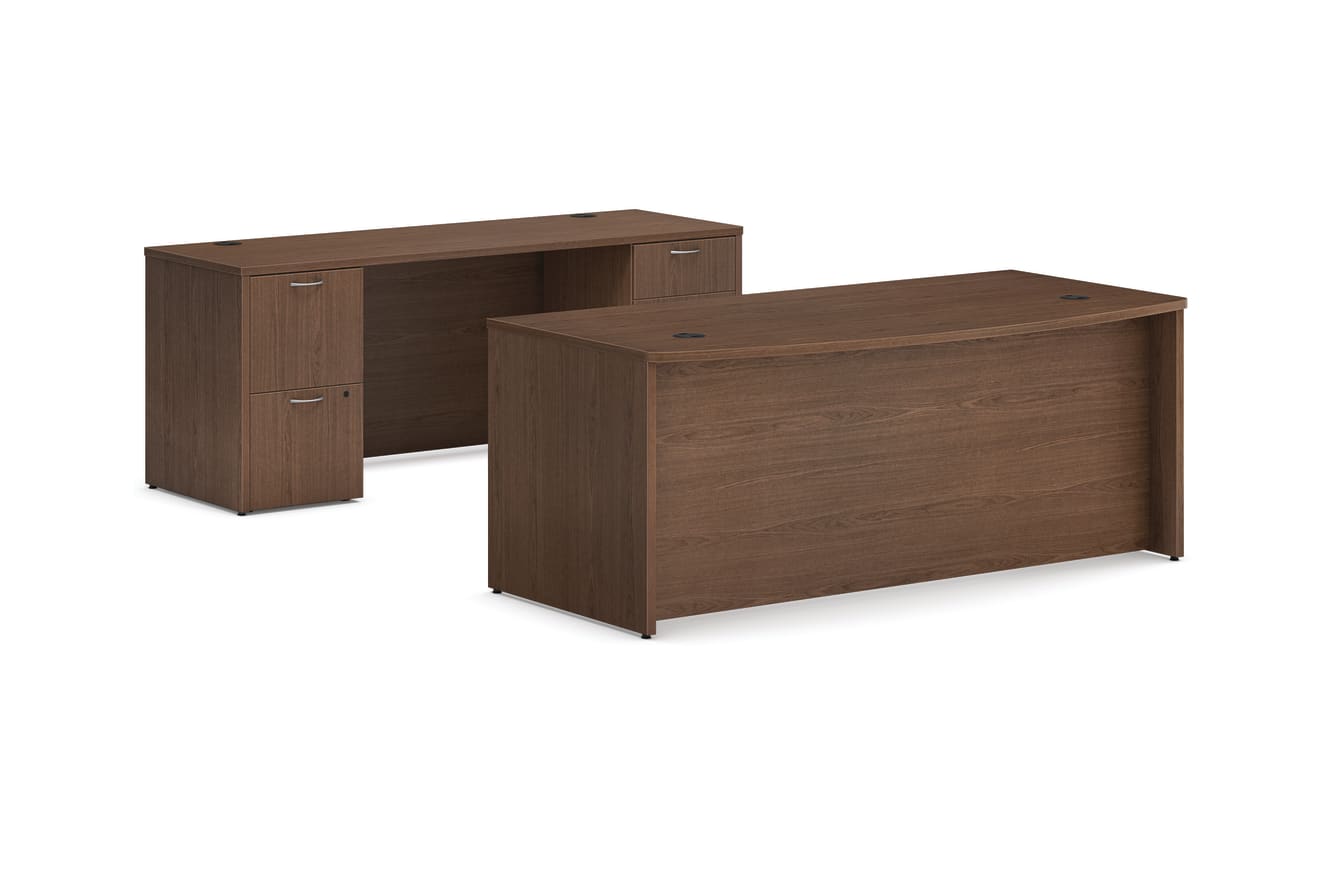 Mod executive station in Sepia Walnut