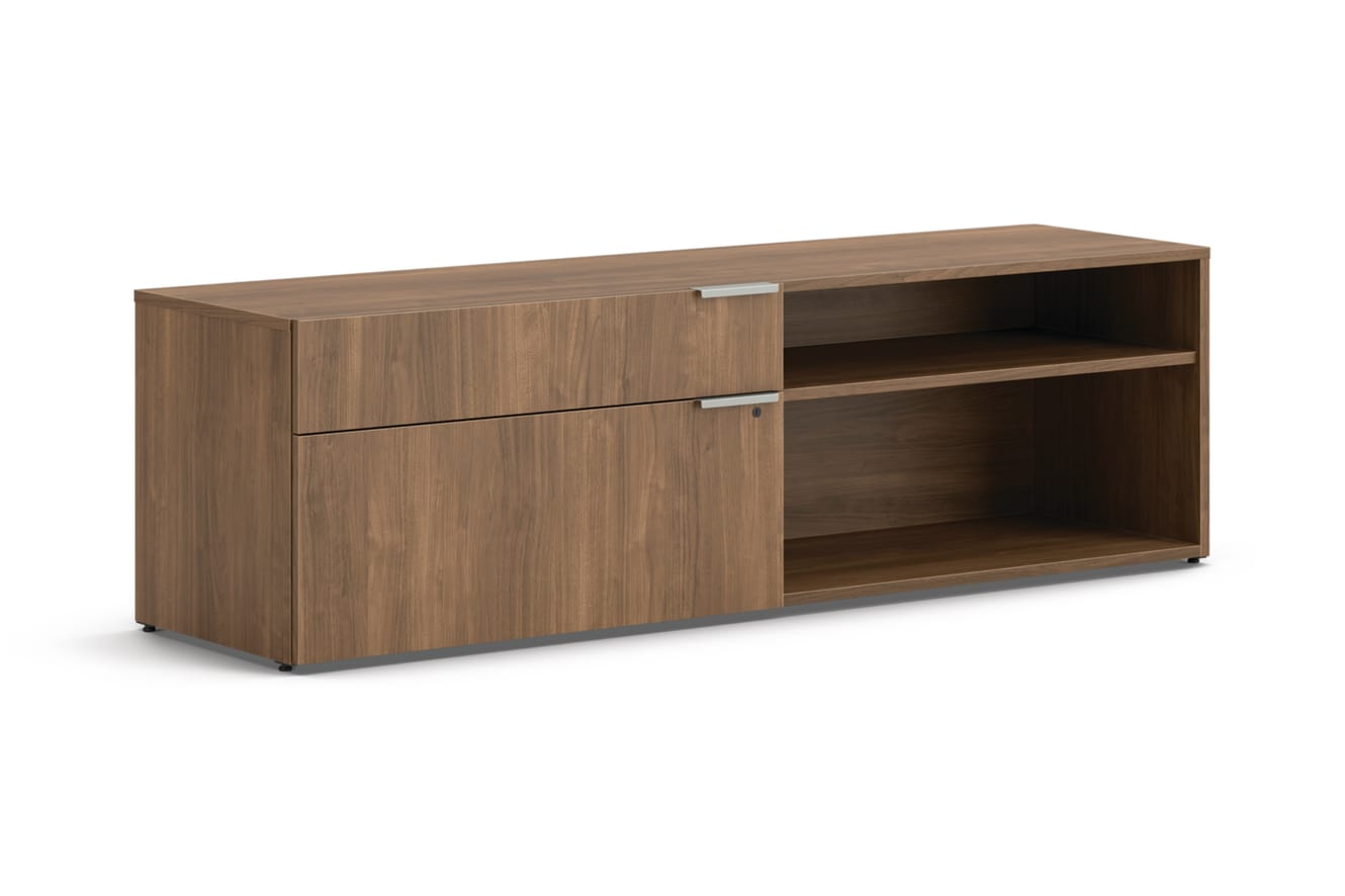 Low Credenza, Left Hand Drawers