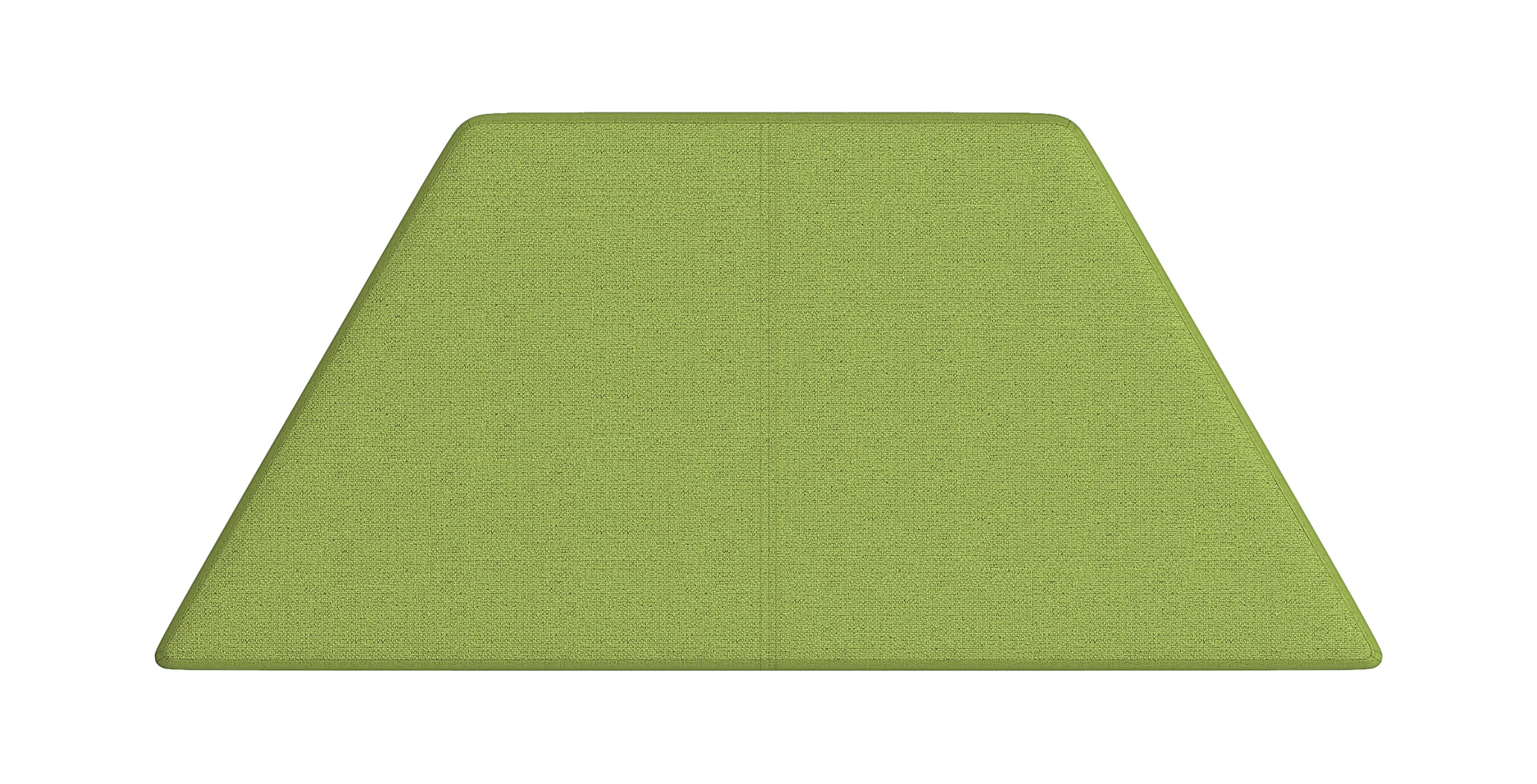 Top view of Tangram trapezoid ottoman.