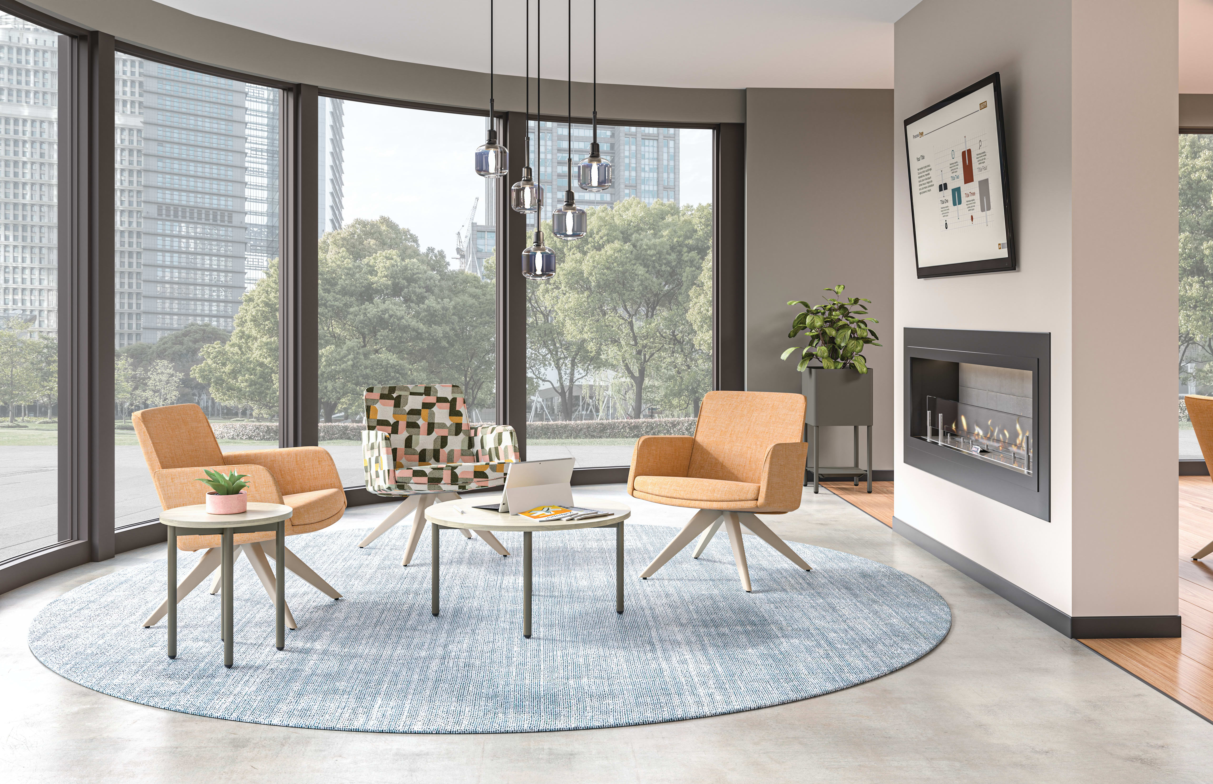 Mav seating with Sculpt Tables.