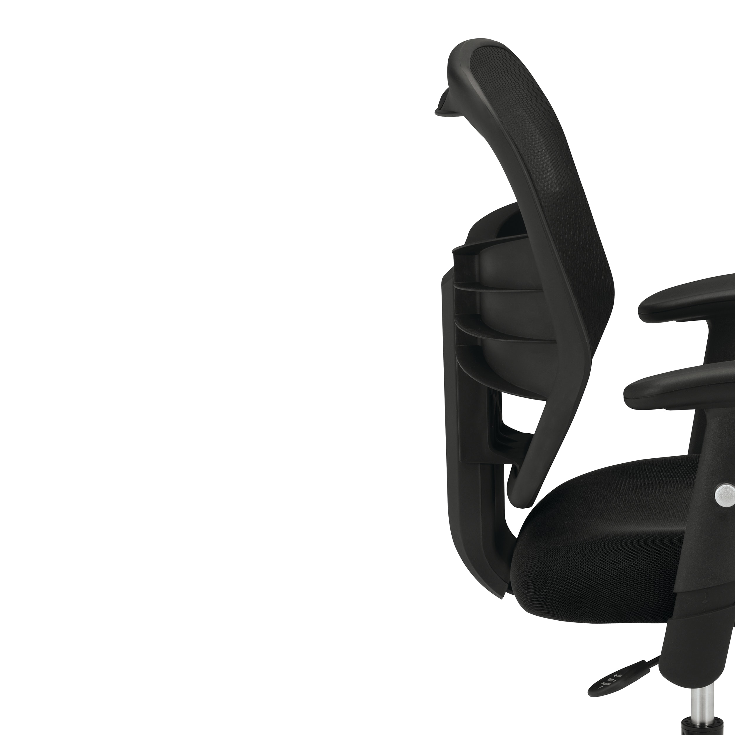 Prominent mesh task chair in Black