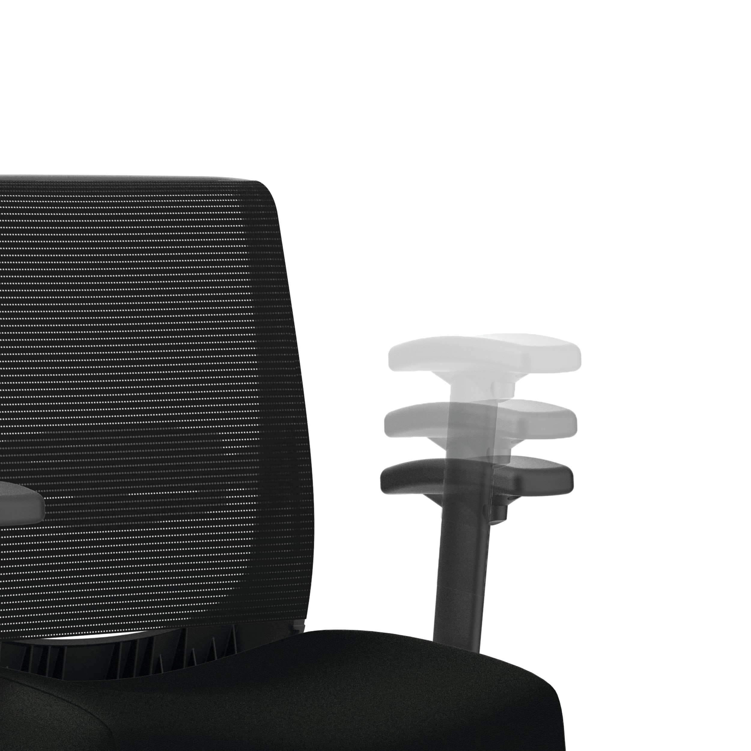 Convergence mesh task chair in Black vinyl