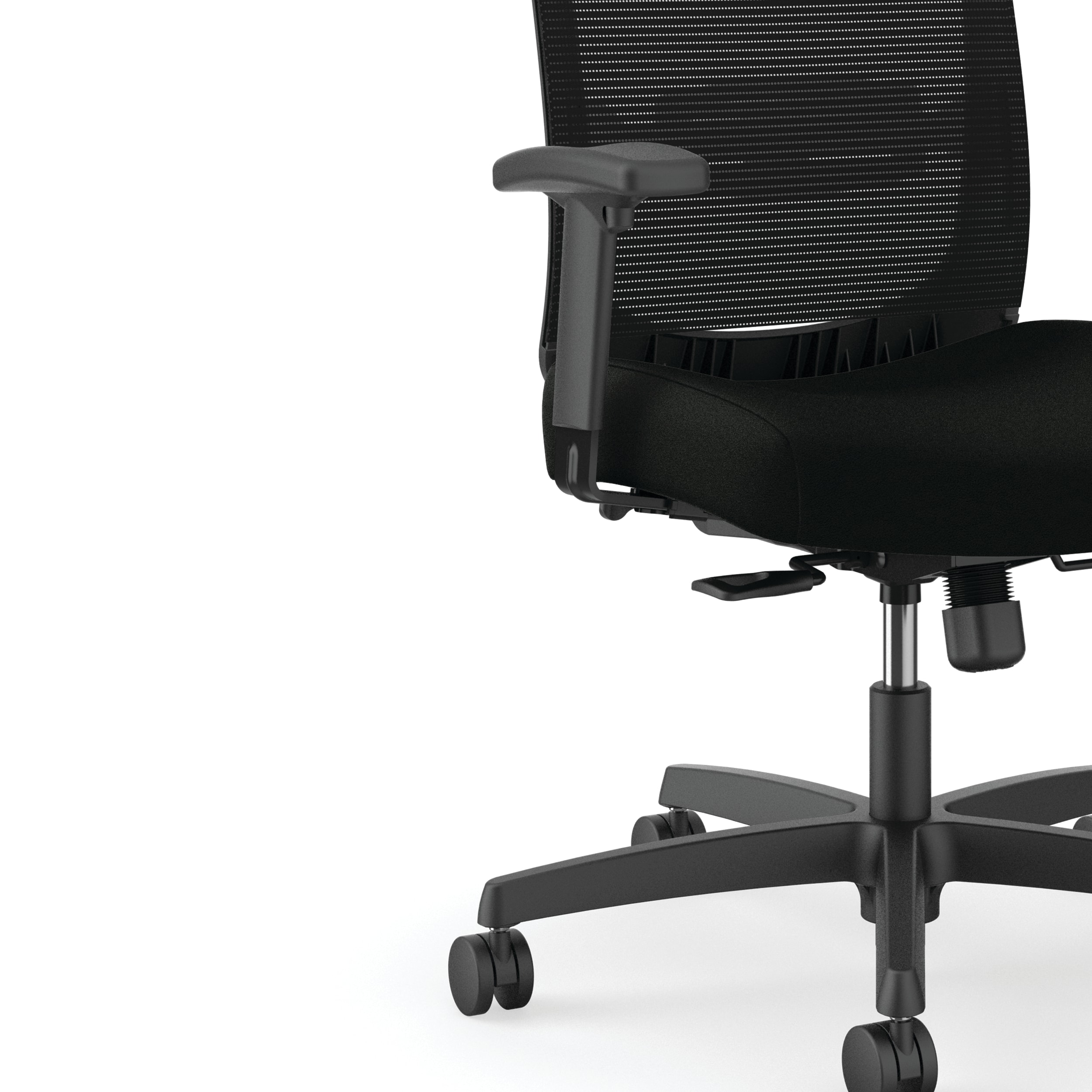 Convergence mesh task chair in Black vinyl