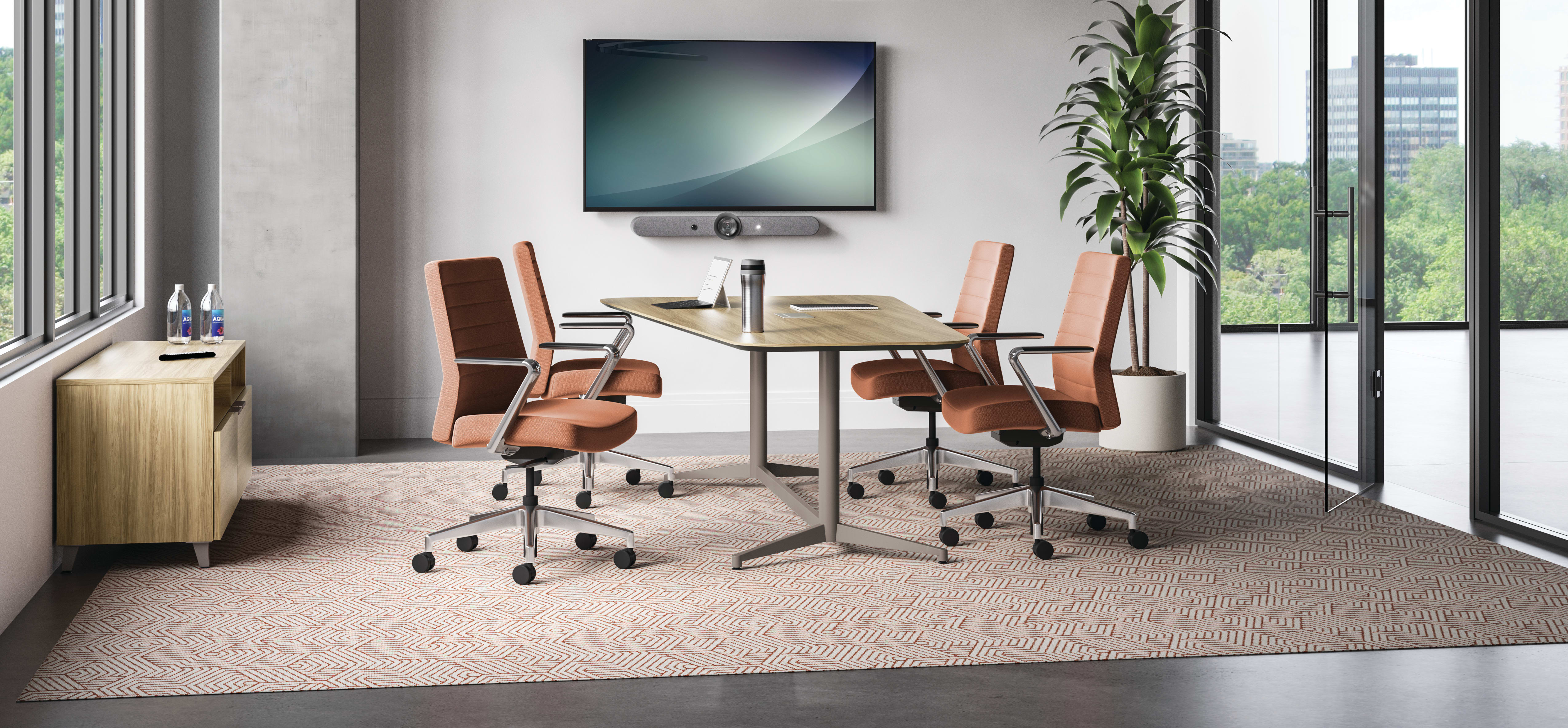 Preside Conference Table with Cofi Exectuive Chairs.