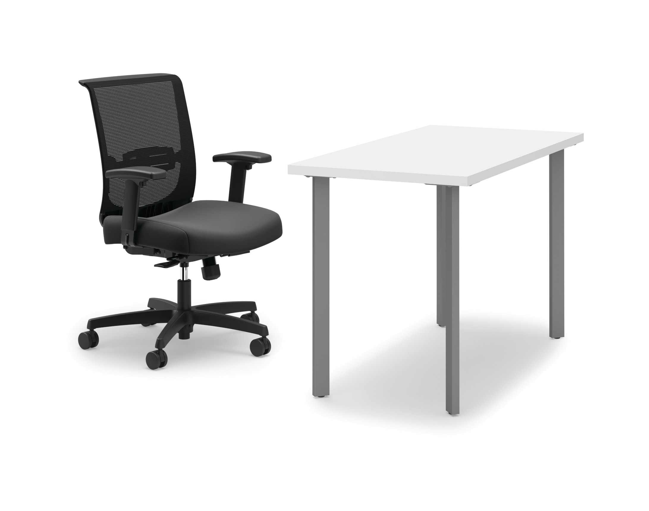 Coze desk with Convergence chair